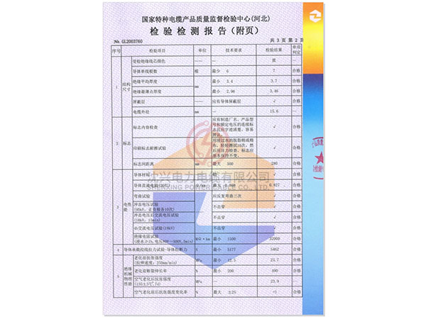 检验检测报告